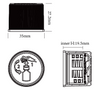 28mm 28/415 Black White PP CRC Child Resistant Cap with Heat Induction Foil Liner Hand Press CRC Bottle Cap