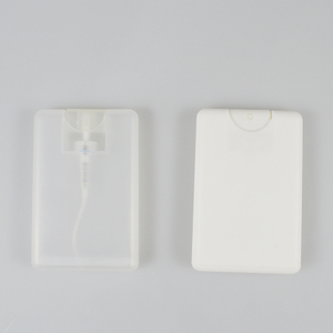 20ml Square Pocket Spray Bottle Clear White Black Hand Sanitizer Credit Card Plastic Perfume Mist Spray Bottle