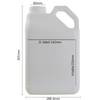 5.5L 6L 180oz 200oz HDPE Jugs Square Shape Barrel for Bleach & Solvents