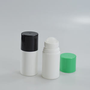 100ml White PE Antiperspirant Roller Ball Bottle Plastic Deodorant Roll on Bottle for Personal Care