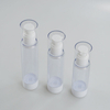 Luxury 15ml 30ml 50ml Plastic AS Clear Vacuum Pump Bottle Airless Pump Bottle for Skincare Cream Packaging 