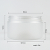 Wholesale 250ml 8oz PET Body Cream Jar Transparent Matte Frosted Plastic Jars for Cosmetics