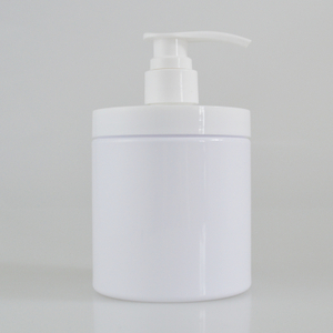500ml 16oz PET Plastic Wide Mouth Jar with Lotion Pump