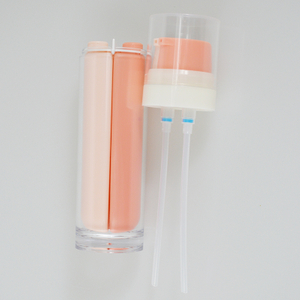 50ml X 2 Plastic Colors Double Tube Dual Chamber Serum Acrylic Bottle 100ml