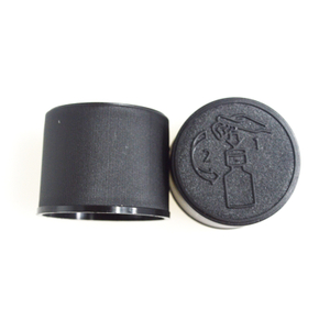 28mm 28/415 Black White PP CRC Child Resistant Cap with Heat Induction Foil Liner Hand Press CRC Bottle Cap
