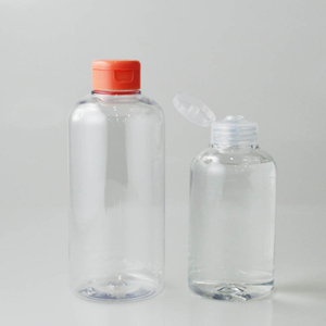 10 oz & 16 oz Clear PET Plastic Squat Boston Round Bottle with 32mm Neck Finish