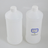Natural White HDPE 32oz 1 Litre Containers HDPE Slant Shoulder Cylindrical Round Bottle