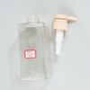 Wholesale 350ml 450ml 550ml 650ml PET Clear Plastic Square Lotion Pump Bottle