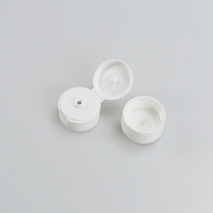 32/410 32mm Plastic Flip Top Cap Ribbed Smooth Surface Dispenser Snap Top for Shampoo Bottles 