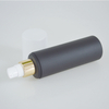 Luxury 120ml 4oz HDPE Matte Black Lotion Bottle with PP Full Cover