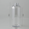 10 oz & 16 oz Clear PET Plastic Squat Boston Round Bottle with 32mm Neck Finish
