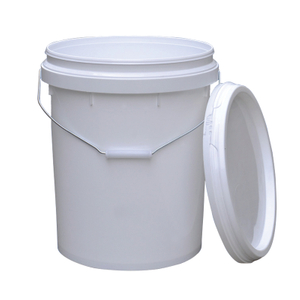 5 Gallon 20 Litre Round Bucket Plastic Pails with Lids and Handle