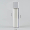 Luxury 50ml Double Wall Skincare Rotate Airless Pump Cosmetic Square Plastic Bottle