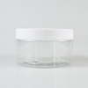 Wholesale 250ml 8oz PET Body Cream Jar Transparent Matte Frosted Plastic Jars for Cosmetics