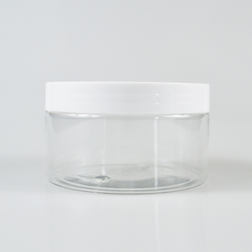 Wholesale 250ml 8oz PET Body Cream Jar Transparent Matte Frosted Plastic Jars for Cosmetics