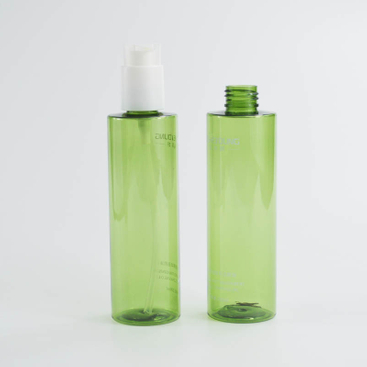 220ml 7oz Flat Shoulder PET Bottle for Lotion And Cleansing Oil
