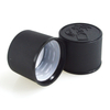 28mm 28/415 Black White PP CRC Child Resistant Cap with Heat Induction Foil Liner Hand Press CRC Bottle Cap