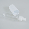 100ml PET Transparent Lotion Pump Bottle with PP Full Cover