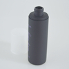 Luxury 120ml 4oz HDPE Matte Black Lotion Bottle with PP Full Cover