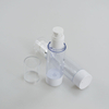 Luxury 15ml 30ml 50ml Plastic AS Clear Vacuum Pump Bottle Airless Pump Bottle for Skincare Cream Packaging 