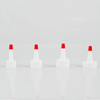 PP Plastic 20mm 24mm 28mm 32mm Natural & White Colored Plastic Ribbed Skirt Yorker Spout with Red Tip