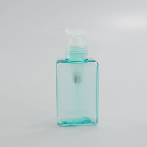 100ml PETG Square Shape Lotion Bottle with Customized Colors