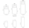 Luxury 30ml 50ml 100ml Vacuum Bottle Airless Lotion Bottle for Concentrated Serums