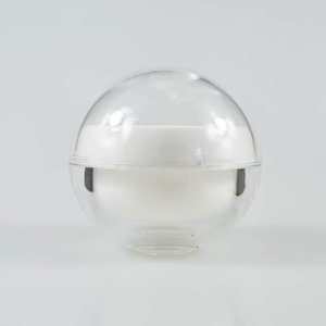 100g Acrylic Sphere Cream Jar 4oz Plastic Round Ball Shape Cosmetic Container
