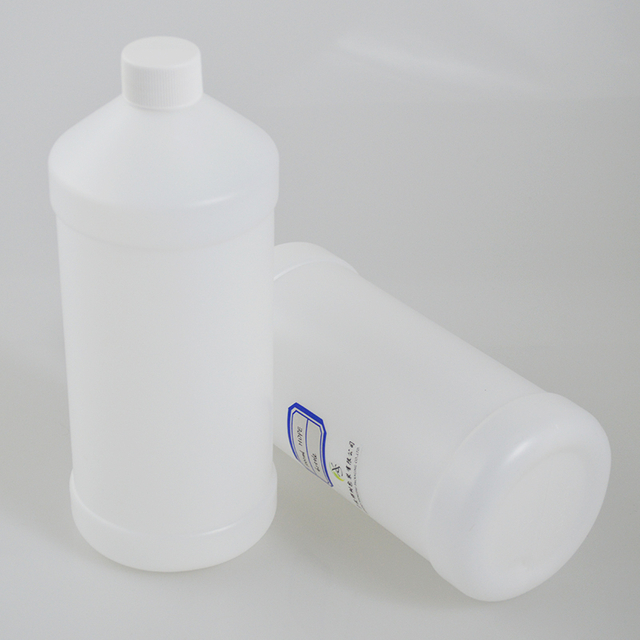 Natural White HDPE 32oz 1 Litre Containers HDPE Slant Shoulder Cylindrical Round Bottle
