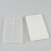 20ml Square Pocket Spray Bottle Clear White Black Hand Sanitizer Credit Card Plastic Perfume Mist Spray Bottle