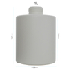 1000ml 32oz 1L Plastic HDPE Round Flat Shoulder Bottle with Foam Pump 