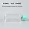 250ml Transparent PET Oval Plastic Bottle for Shampoo and Lotion