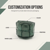 15g 30g 50g Green Acrylic Cosmetic Cream Jars with Plastic Caps