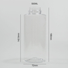 16oz 500ml PET Foam Pump Bottle Foam Dispenser Flat Shoulder Container