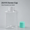 250ml Transparent PET Oval Plastic Bottle for Shampoo and Lotion