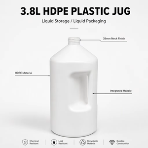 3.8L HDPE Plastic Handle Container for Liquid Packaging