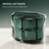 15g 30g 50g Green Acrylic Cosmetic Cream Jars with Plastic Caps