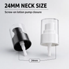 24mm PP Lotion Pump with Full Cover Cap for Cosmetic Bottles
