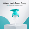 40mm Neck Plastic Foam Pump Dispenser for Shampoo and Facial Cleanser