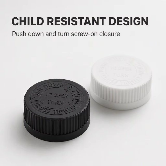 Safety Cap 32/410 CRC Ribbed Cap Child Resistant Cap for Medicine Bottle