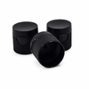 24/410 Black Frosted Disc Top Cap PP Cosmetic Bottle Cap For Lotion Shampoo Dispenser