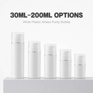 30ml 50ml 100ml 120ml 200ml White Plastic Airless Pump Bottles for Skincare