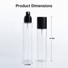 100ml 120ml PET Fine Mist Spray Bottles with Full Cover Cap