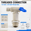Plastic Drum Tap with 1/2in 3/4in Thread for PE Can and Container