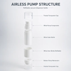 30ml 50ml 100ml 120ml 200ml White Plastic Airless Pump Bottles for Skincare