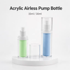 15ml 30ml Acrylic Airless Pump Bottles Refillable Cosmetic Containers