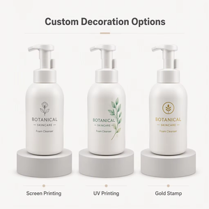 500ml 16oz PET 42mm Neck Size Foam Pump Bottle Foaming Soap Dispenser Round Shoulder Bottle