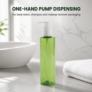 220ml PET Cosmetic Bottle with Pump for Lotion Shampoo and Makeup Remover