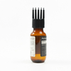 Custom 50ml Boston Round Bottles PET Plastic Refillable Container with Twist Comb Cap for Essential Oil or Hair Product Packaging