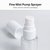 100ml Clear PET Mist Spray Bottle with PP Full Cover for Skincare